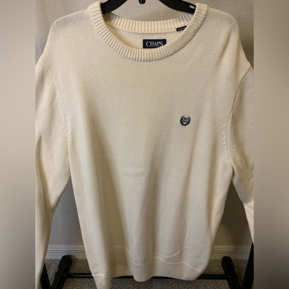 Chaps Men's Classic Crew Neck Pullover Sweater